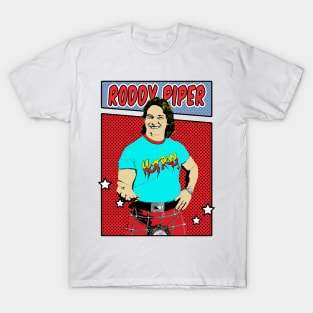 Roddy Piper Pop Art Comic Style T-Shirt